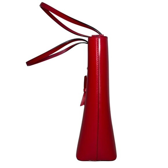 Kate Spade New York Red Leather Tote Bag BNWOT Structured Work Tote - Picture 6 of 16